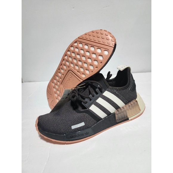 New RARE Adidas NMD R1 J Night Brown Athletic Shoes GX6495 Y Size 6Y / Wmn's 7 - Picture 1 of 9